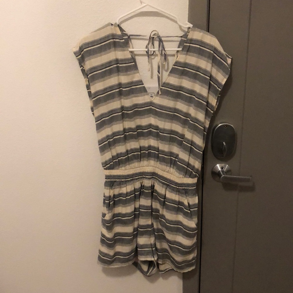 Madewell striped romper